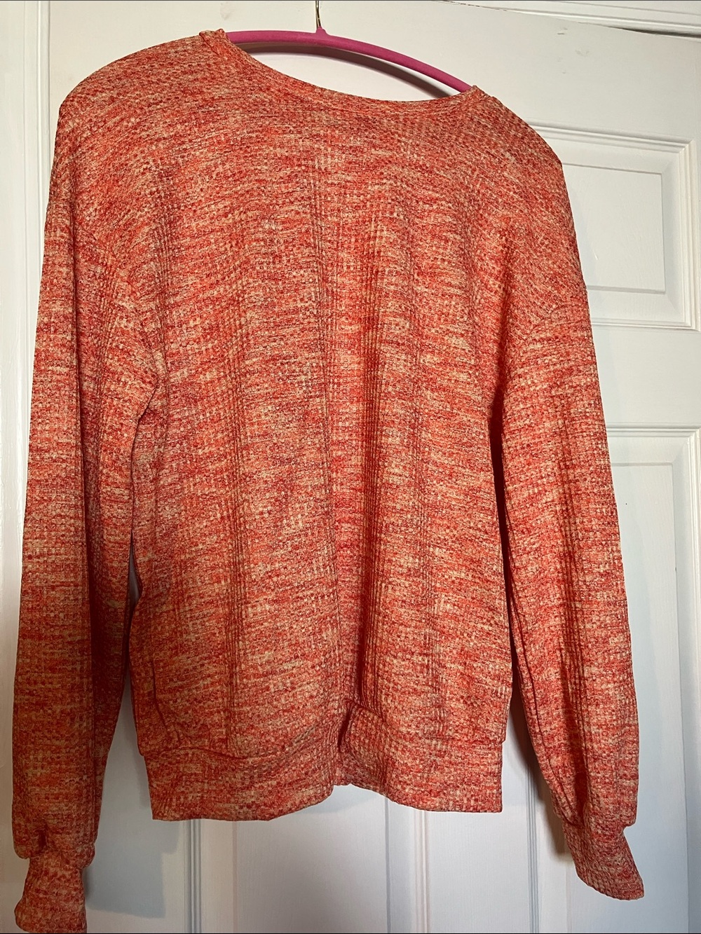 Fall Orange Multi Color Sweater Lightweight S  NWOT